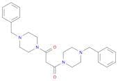 Piperazine, 1,1'-(1,3-dioxo-1,3-propanediyl)bis[4-(phenylmethyl)-