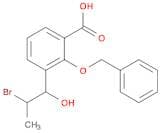 Benzoic acid, 3-(2-bromo-1-hydroxypropyl)-2-(phenylmethoxy)-