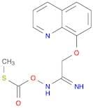 Ethanimidamide, N-[[(methylthio)carbonyl]oxy]-2-(8-quinolinyloxy)-
