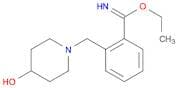 Benzenecarboximidicacid, 2-[(4-hydroxy-1-piperidinyl)methyl]-, ethyl ester