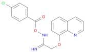 Ethanimidamide, N-[(4-chlorobenzoyl)oxy]-2-(8-quinolinyloxy)-