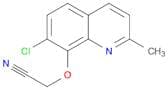 Acetonitrile, [(7-chloro-2-methyl-8-quinolinyl)oxy]-