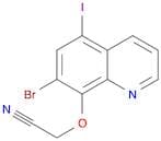 Acetonitrile, [(7-bromo-5-iodo-8-quinolinyl)oxy]-