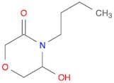 3-Morpholinone, 4-butyl-5-hydroxy-