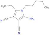 1H-Pyrrole-3,4-dicarbonitrile, 2-amino-5-ethyl-1-pentyl-