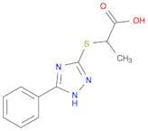 Propanoic acid, 2-[(5-phenyl-1H-1,2,4-triazol-3-yl)thio]-