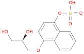 1,2-Propanediol, 3-[[4-(sulfooxy)-1-naphthalenyl]oxy]-, (R)-