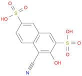 2,7-Naphthalenedisulfonic acid, 4-cyano-3-hydroxy-