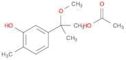 Phenol, 5-(1-methoxy-1-methylethyl)-2-methyl-, acetate