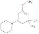 Piperidine, 1-(3-methoxy-5,5-dimethyl-1,3-cyclohexadien-1-yl)-
