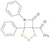 2,3,4-Trithia-6-azabicyclo[3.2.0]heptan-7-one, 1-acetyl-5,6-diphenyl-
