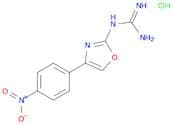 Guanidine, [4-(4-nitrophenyl)-2-oxazolyl]-, hydrochloride