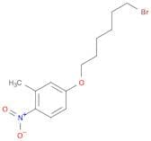Benzene, 4-[(6-bromohexyl)oxy]-2-methyl-1-nitro-