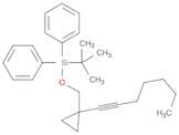 Silane, (1,1-dimethylethyl)[[1-(1-heptynyl)cyclopropyl]methoxy]diphenyl-