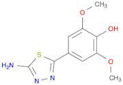 Phenol, 4-(5-amino-1,3,4-thiadiazol-2-yl)-2,6-dimethoxy-