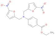 Benzoic acid, 4-[bis[(5-nitro-2-furanyl)methyl]amino]-, ethyl ester