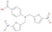 Benzoic acid, 4-[bis[(5-nitro-2-furanyl)methyl]amino]-