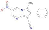 Pyrrolo[1,2-a]pyrimidine-8-carbonitrile, 6-methyl-3-nitro-7-phenyl-