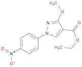 1H-Pyrazole-4-carboxylic acid, 3-methoxy-1-(4-nitrophenyl)-, ethyl ester