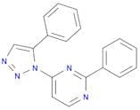 Pyrimidine, 2-phenyl-4-(5-phenyl-1H-1,2,3-triazol-1-yl)-