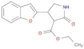 3-Pyrrolidinecarboxylic acid, 4-(2-benzofuranyl)-2-oxo-, ethyl ester
