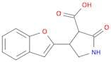 3-Pyrrolidinecarboxylic acid, 4-(2-benzofuranyl)-2-oxo-