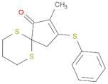 6,10-Dithiaspiro[4.5]dec-2-en-1-one, 2-methyl-3-(phenylthio)-