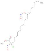 Octadecanoic acid, chloronitroso-12-(nitrosooxy)-, methyl ester