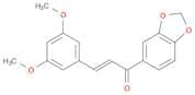 2-Propen-1-one, 1-(1,3-benzodioxol-5-yl)-3-(3,5-dimethoxyphenyl)-, (E)-