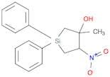 Silacyclopentan-3-ol, 3-methyl-4-nitro-1,1-diphenyl-