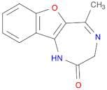 2H-Benzofuro[3,2-e]-1,4-diazepin-2-one, 1,3-dihydro-5-methyl-