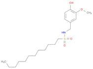 1-Dodecanesulfonamide, N-[(4-hydroxy-3-methoxyphenyl)methyl]-