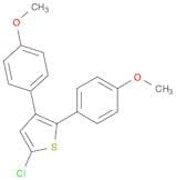 Thiophene, 5-chloro-2,3-bis(4-methoxyphenyl)-