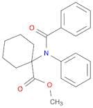 Cyclohexanecarboxylic acid, 1-(benzoylphenylamino)-, methyl ester