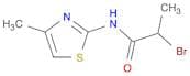 2-bromo-N-(4-methyl-1,3-thiazol-2-yl)propanamide
