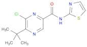 Pyrazinecarboxamide, 6-chloro-5-(1,1-dimethylethyl)-N-2-thiazolyl-