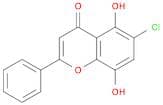 4H-1-Benzopyran-4-one, 6-chloro-5,8-dihydroxy-2-phenyl-
