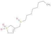 Thiophene, 2,5-dihydro-3-[(octylsulfinyl)methyl]-, 1,1-dioxide