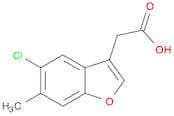 (5-Chloro-6-methyl-1-benzofuran-3-yl)acetic acid
