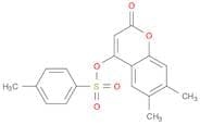 2H-1-Benzopyran-2-one, 6,7-dimethyl-4-[[(4-methylphenyl)sulfonyl]oxy]-