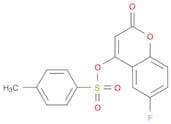 2H-1-Benzopyran-2-one, 6-fluoro-4-[[(4-methylphenyl)sulfonyl]oxy]-