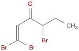 1-Hexen-3-one, 1,1,4-tribromo-