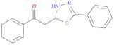 1-Phenyl-2-(5-phenyl-2,3-dihydro-1,3,4-thiadiazol-2-yl)ethanone