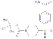 1-Piperidinecarboxylicacid, 4-[[4-(aminocarbonyl)phenyl]sulfonyl]-, 1,1-dimethylethyl ester