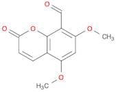 2H-1-Benzopyran-8-carboxaldehyde, 5,7-dimethoxy-2-oxo-