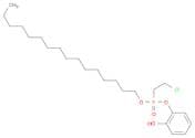 Phosphonic acid, (2-chloroethyl)-, hexadecyl 2-hydroxyphenyl ester