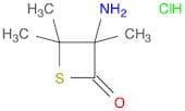 2-Thietanone, 3-amino-3,4,4-trimethyl-, hydrochloride