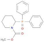 1-Piperidinecarboxylic acid, 2-(diphenylphosphinyl)-, methyl ester