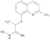 Propanimidamide, N-hydroxy-2-[(2-methyl-8-quinolinyl)oxy]-