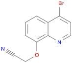Acetonitrile, [(4-bromo-8-quinolinyl)oxy]-